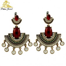 Gümüş Otantik Taşlı Küpe